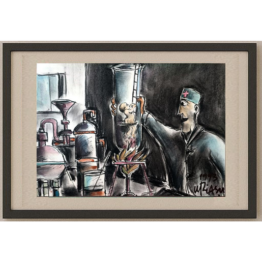 Gheorghita Ghinea Uriasu 21x15cm Orijinal Karikatür BOD01912