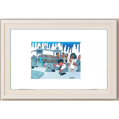 Jose Polo 29x21cm Orijinal Karikatür BOD01915