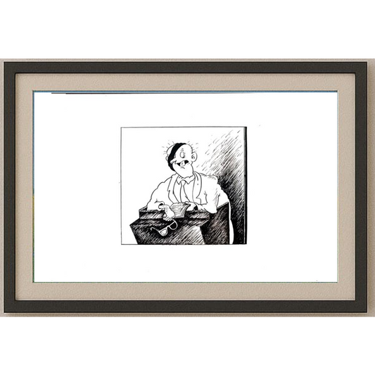 Oleg Loktiev 29x21cm Orijinal Karikatür BOD01918