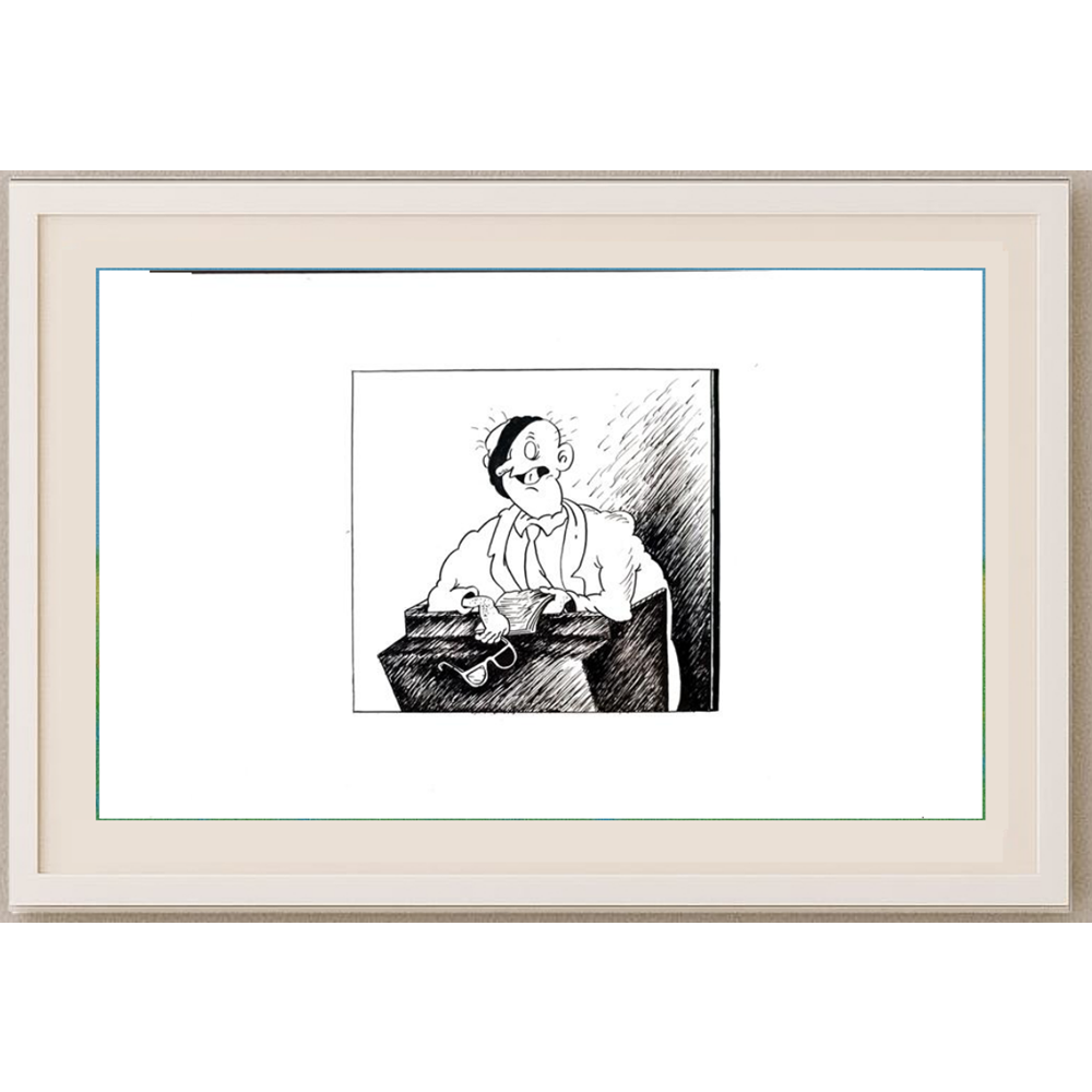 Oleg Loktiev 29x21cm Orijinal Karikatür BOD01918