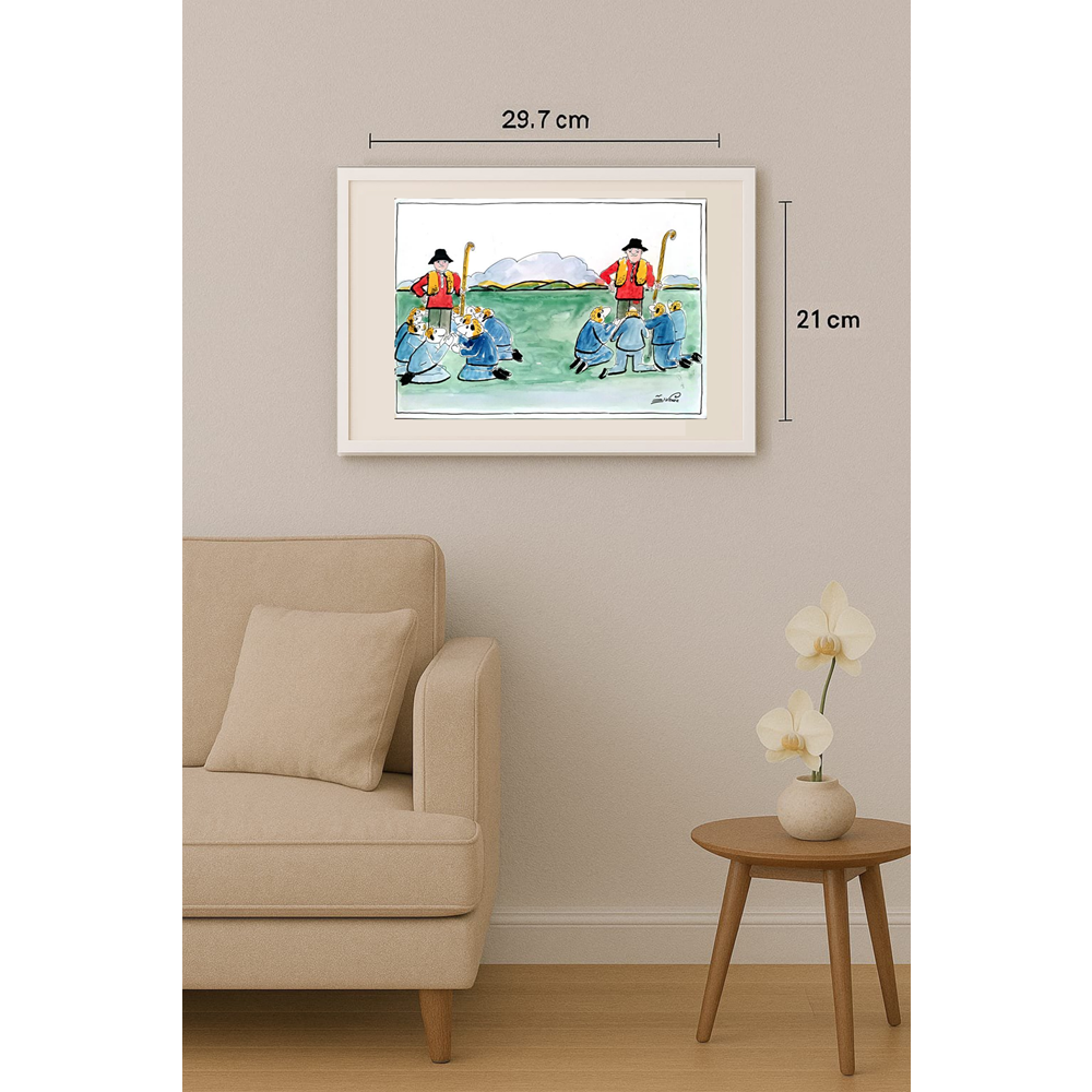 Zivanic Gostimir 29x21cm Orijinal Karikatür BOD01919