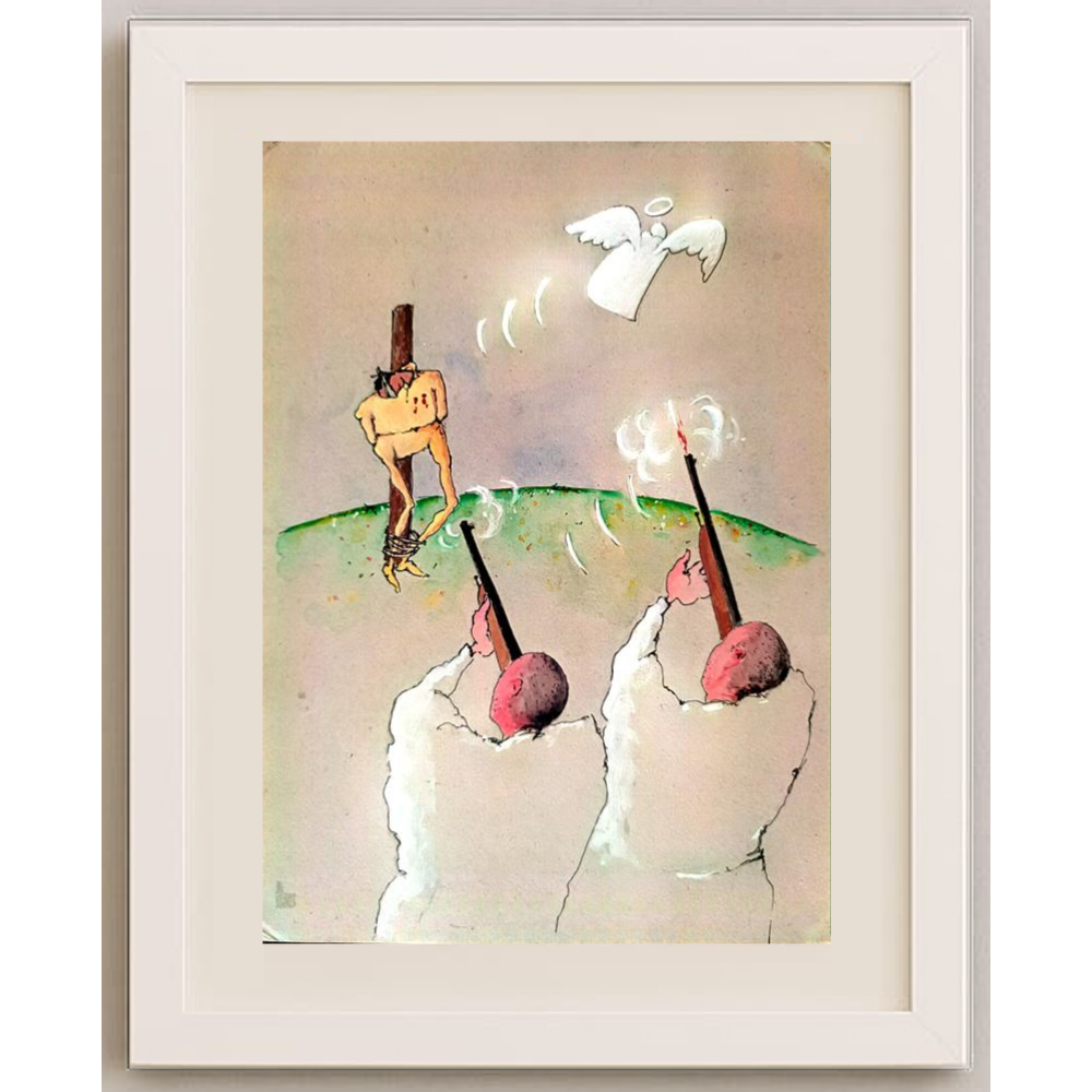 Tsocho Peev 29x21cm Orijinal Karikatür BOD01922