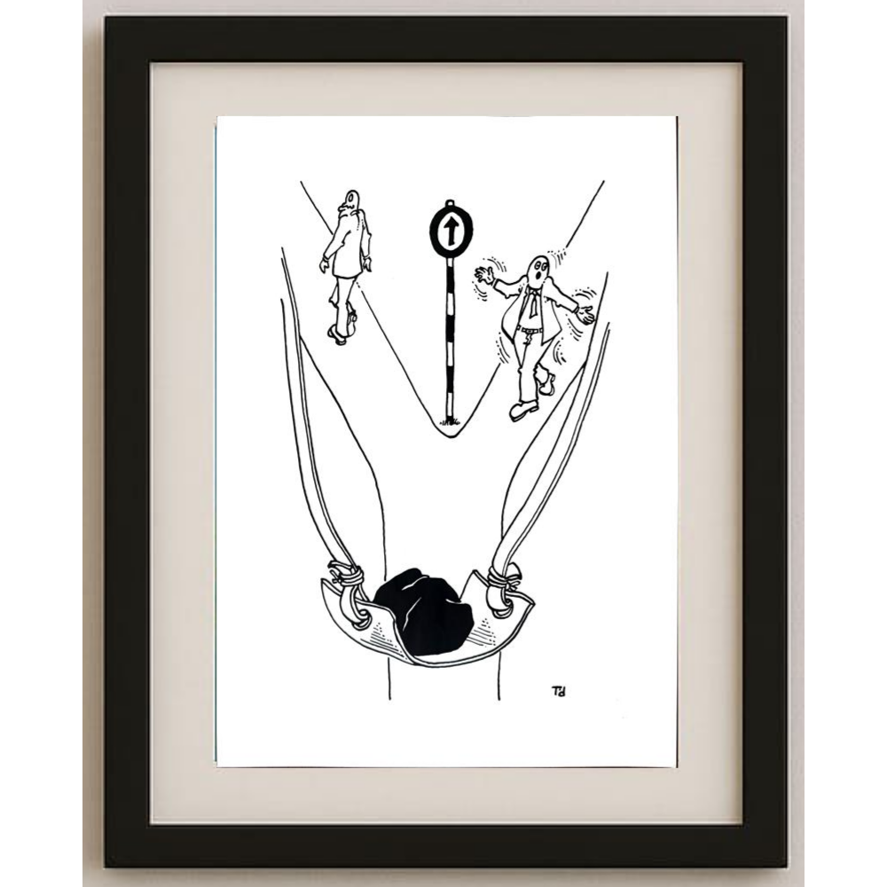 Tomislav Dusanic 29x21cm Orijinal Karikatür BOD01924