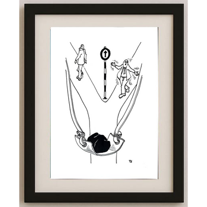 Tomislav Dusanic 29x21cm Orijinal Karikatür BOD01924