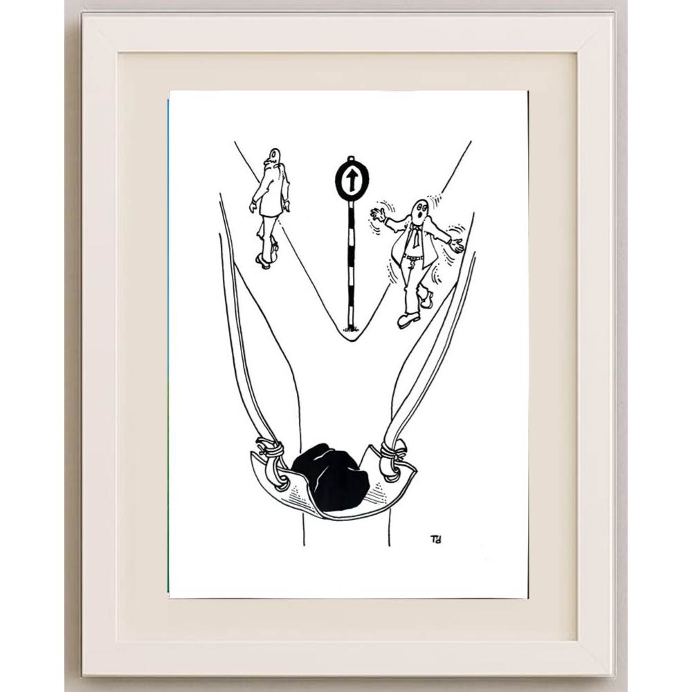 Tomislav Dusanic 29x21cm Orijinal Karikatür BOD01924