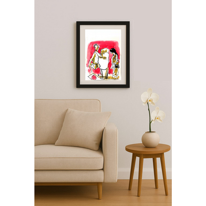 Vasantha Hosabettu 22x16cm Orijinal Karikatür BOD01926