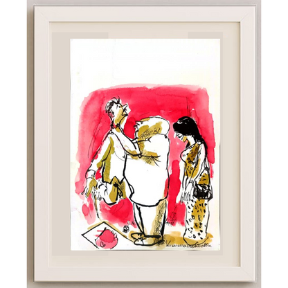 Vasantha Hosabettu 22x16cm Orijinal Karikatür BOD01926