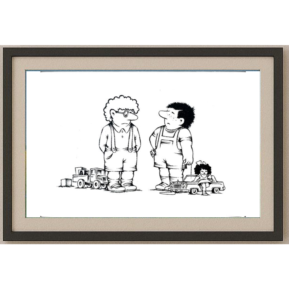 Sergey Khasabov 29x21cm Orijinal Karikatür BOD01928