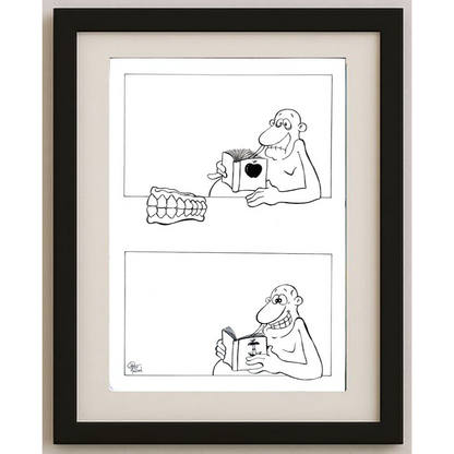 Chris Hovian 29x21cm Orijinal Karikatür BOD01931