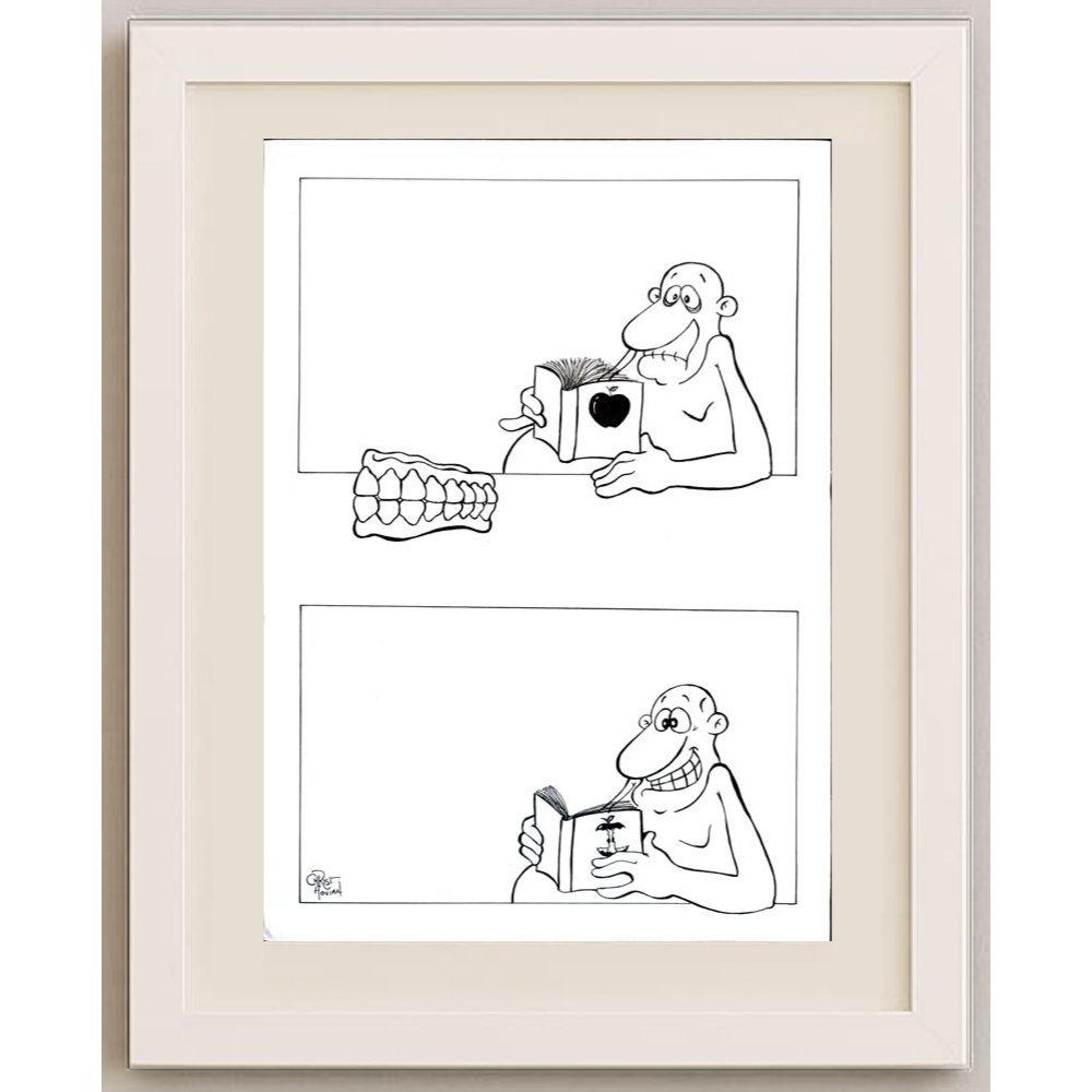 Chris Hovian 29x21cm Orijinal Karikatür BOD01931