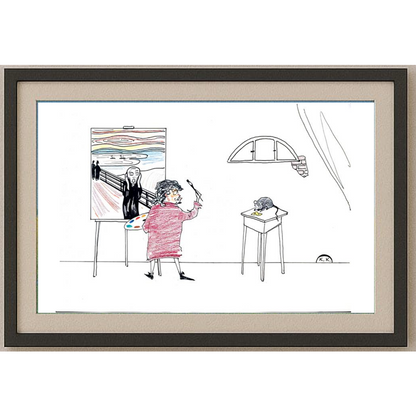 Kokus 29x21cm Orijinal Karikatür BOD01947