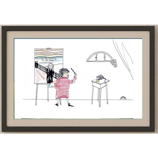 Kokus 29x21cm Orijinal Karikatür BOD01947