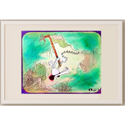 Mahyan Khosro Anjom 24x21cm Orijinal Karikatür BOD01948