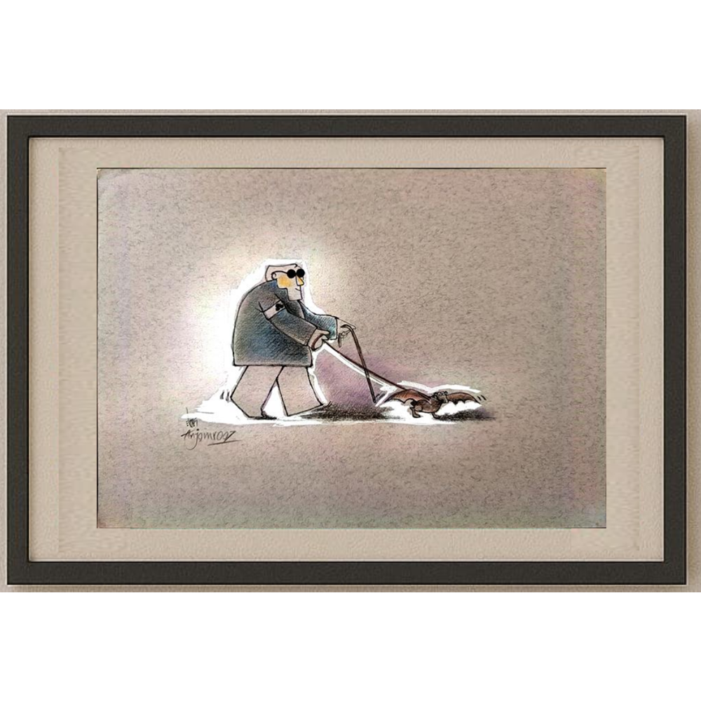 Sepideh Anjomrooz 29x21cm Orijinal Karikatür BOD01949