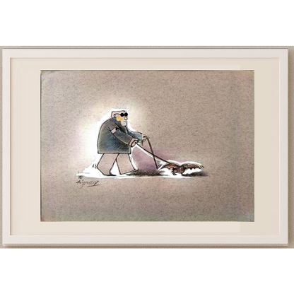 Sepideh Anjomrooz 29x21cm Orijinal Karikatür BOD01949