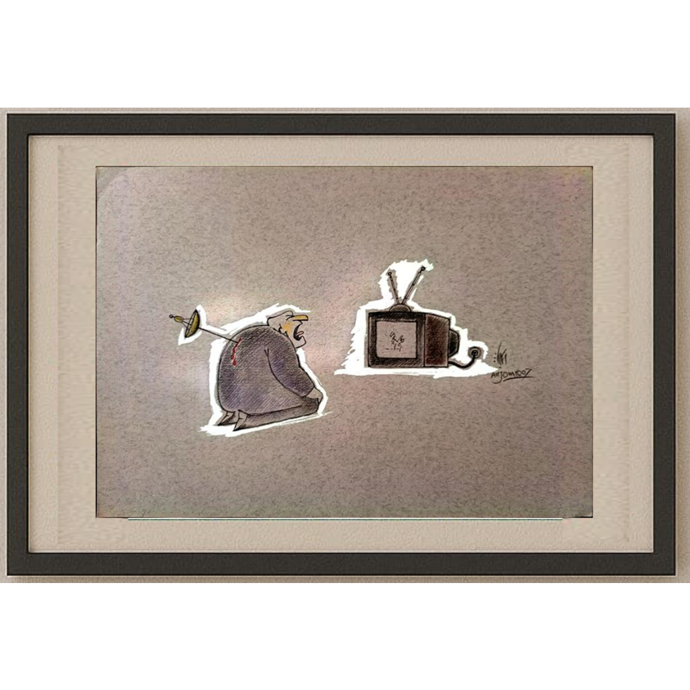 Sepideh Anjomrooz 29x21cm Orijinal Karikatür BOD01951