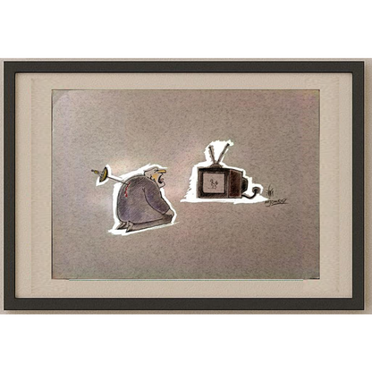 Sepideh Anjomrooz 29x21cm Orijinal Karikatür BOD01951
