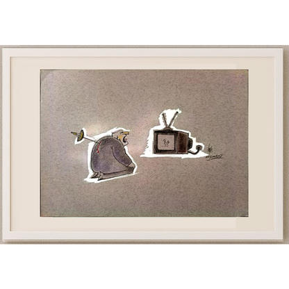 Sepideh Anjomrooz 29x21cm Orijinal Karikatür BOD01951