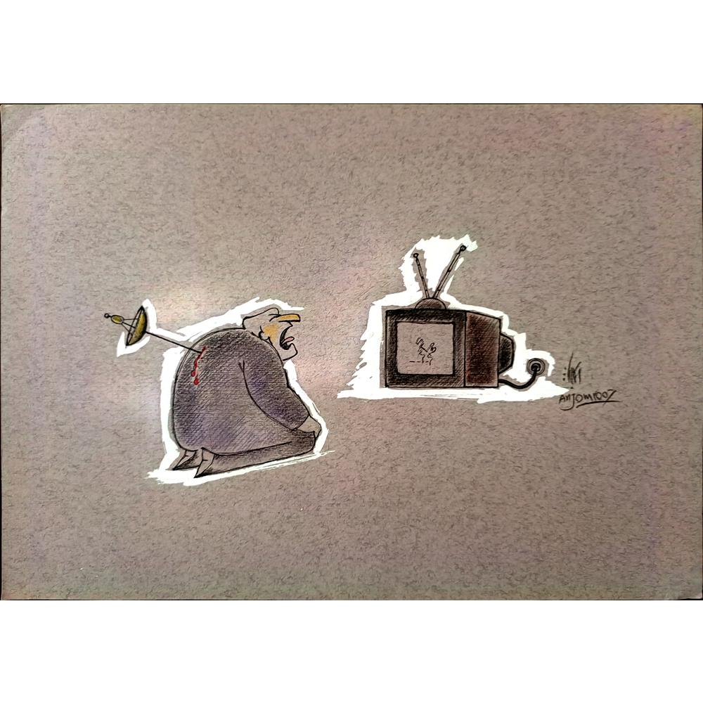 Sepideh Anjomrooz 29x21cm Orijinal Karikatür BOD01951