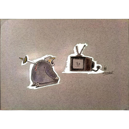 Sepideh Anjomrooz 29x21cm Orijinal Karikatür BOD01951