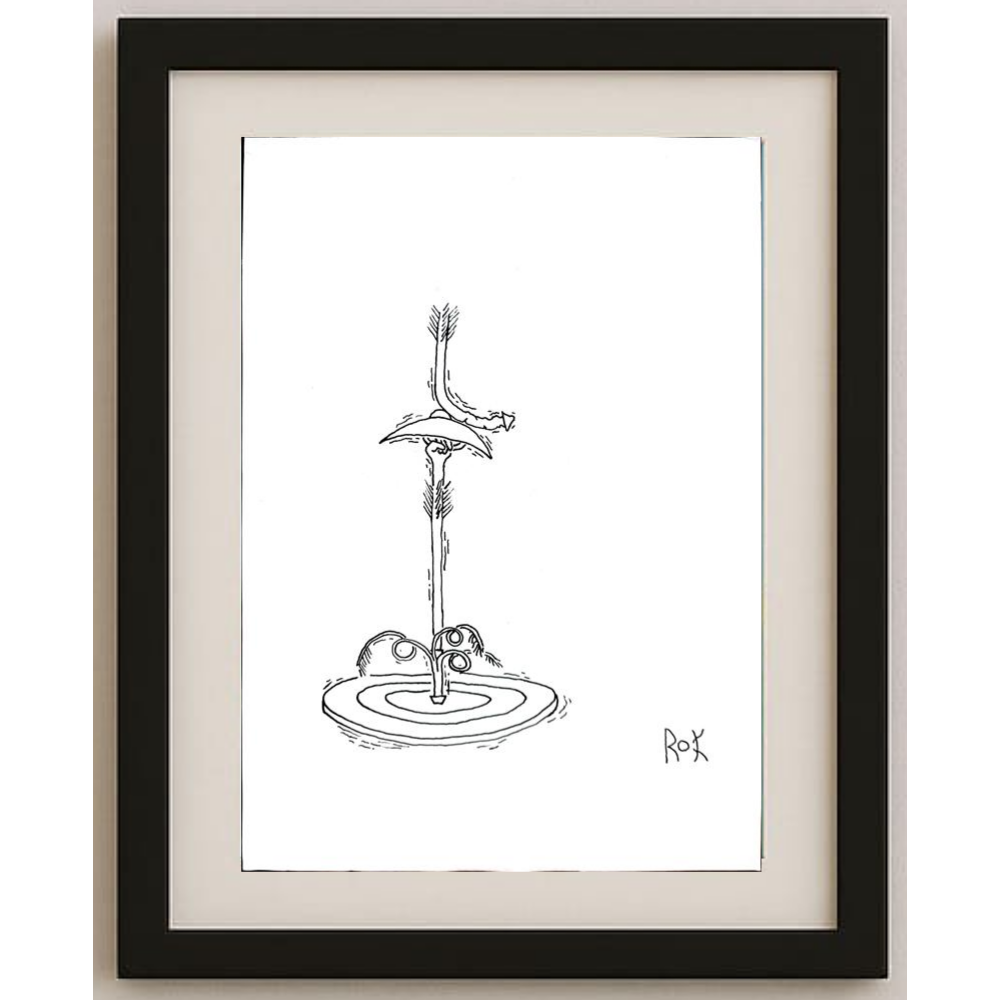 Rahmat Kardan 29x21cm Orijinal Karikatür BOD01952