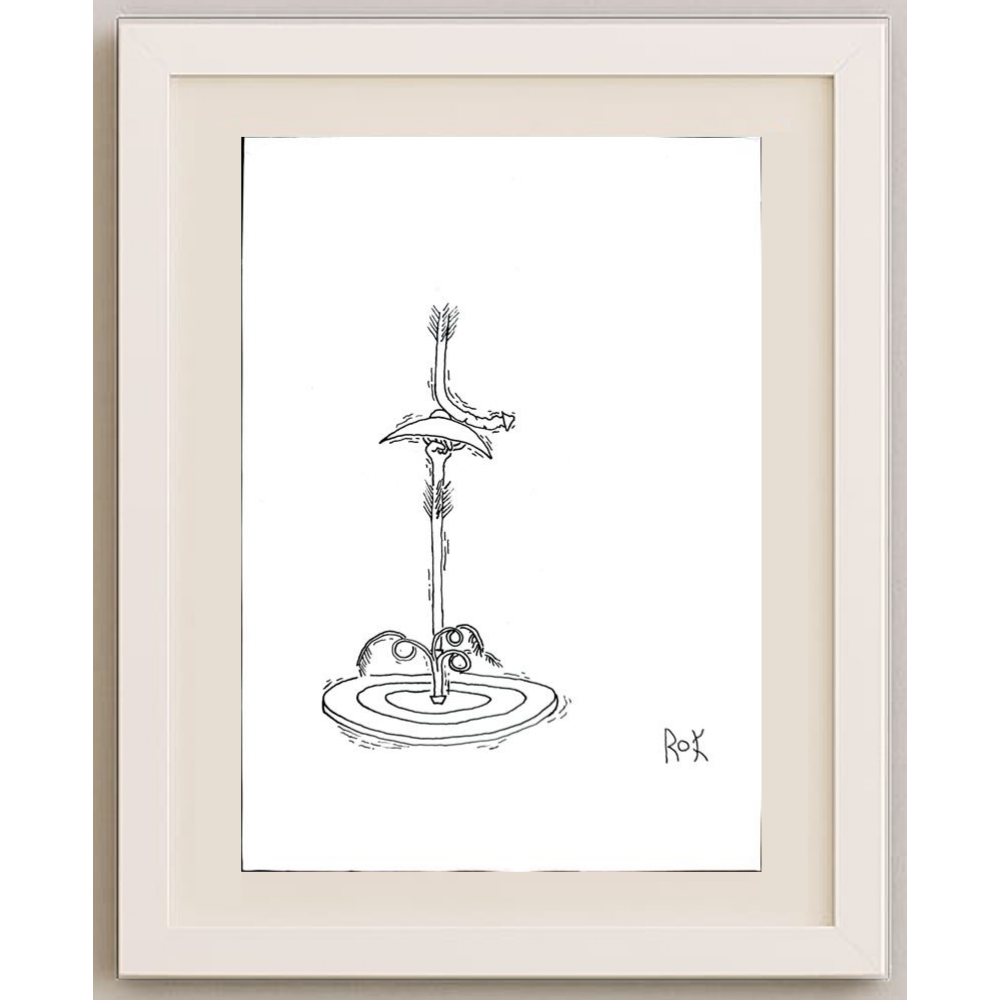 Rahmat Kardan 29x21cm Orijinal Karikatür BOD01952