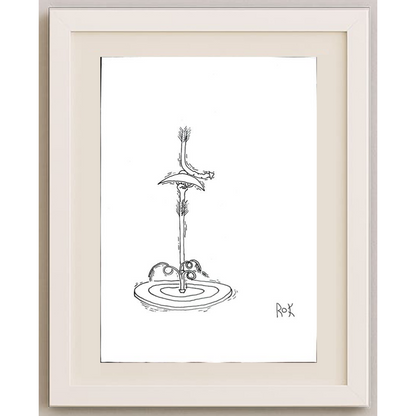 Rahmat Kardan 29x21cm Orijinal Karikatür BOD01952