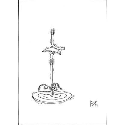 Rahmat Kardan 29x21cm Orijinal Karikatür BOD01952