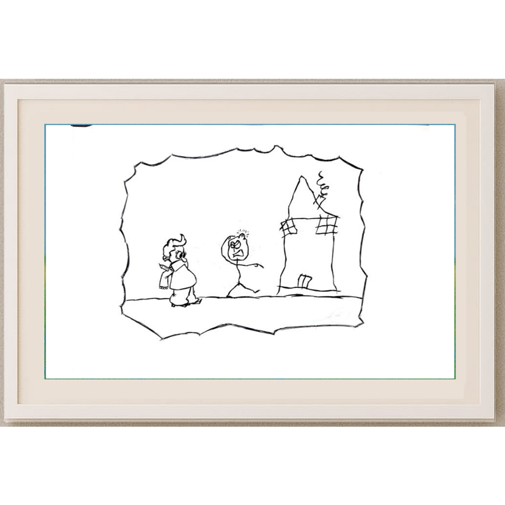 Mim Kha 29x21cm Orijinal Karikatür BOD01953