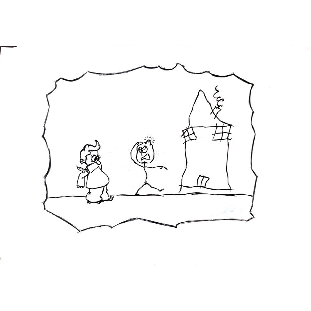Mim Kha 29x21cm Orijinal Karikatür BOD01953