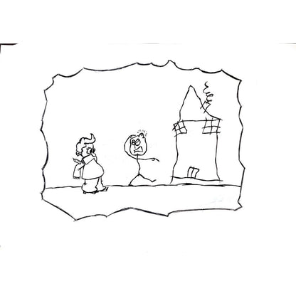 Mim Kha 29x21cm Orijinal Karikatür BOD01953