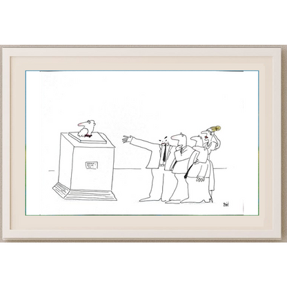 Masoud Ziaei Zardkhashosei 29x21cm Orijinal Karikatür BOD01954