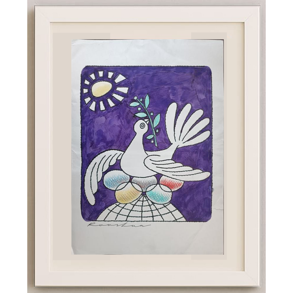 Rooshan Gataullin 43x30cm Orijinal Karikatür BOD01957