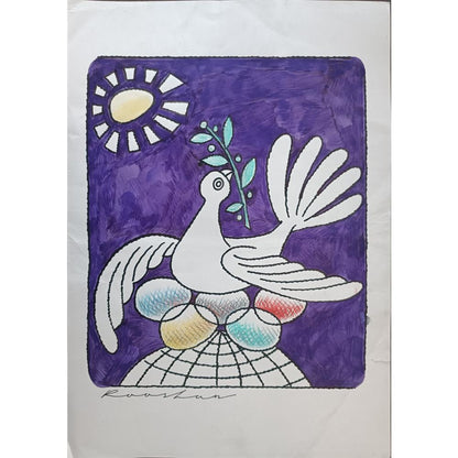 Rooshan Gataullin 43x30cm Orijinal Karikatür BOD01957