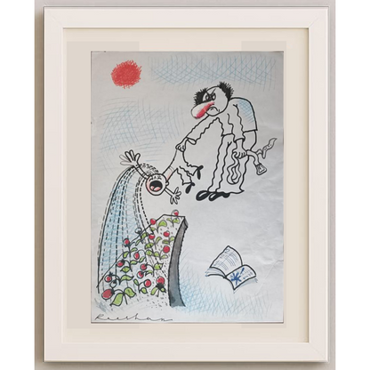 Rooshan Gataullin 43x30cm Orijinal Karikatür BOD01958