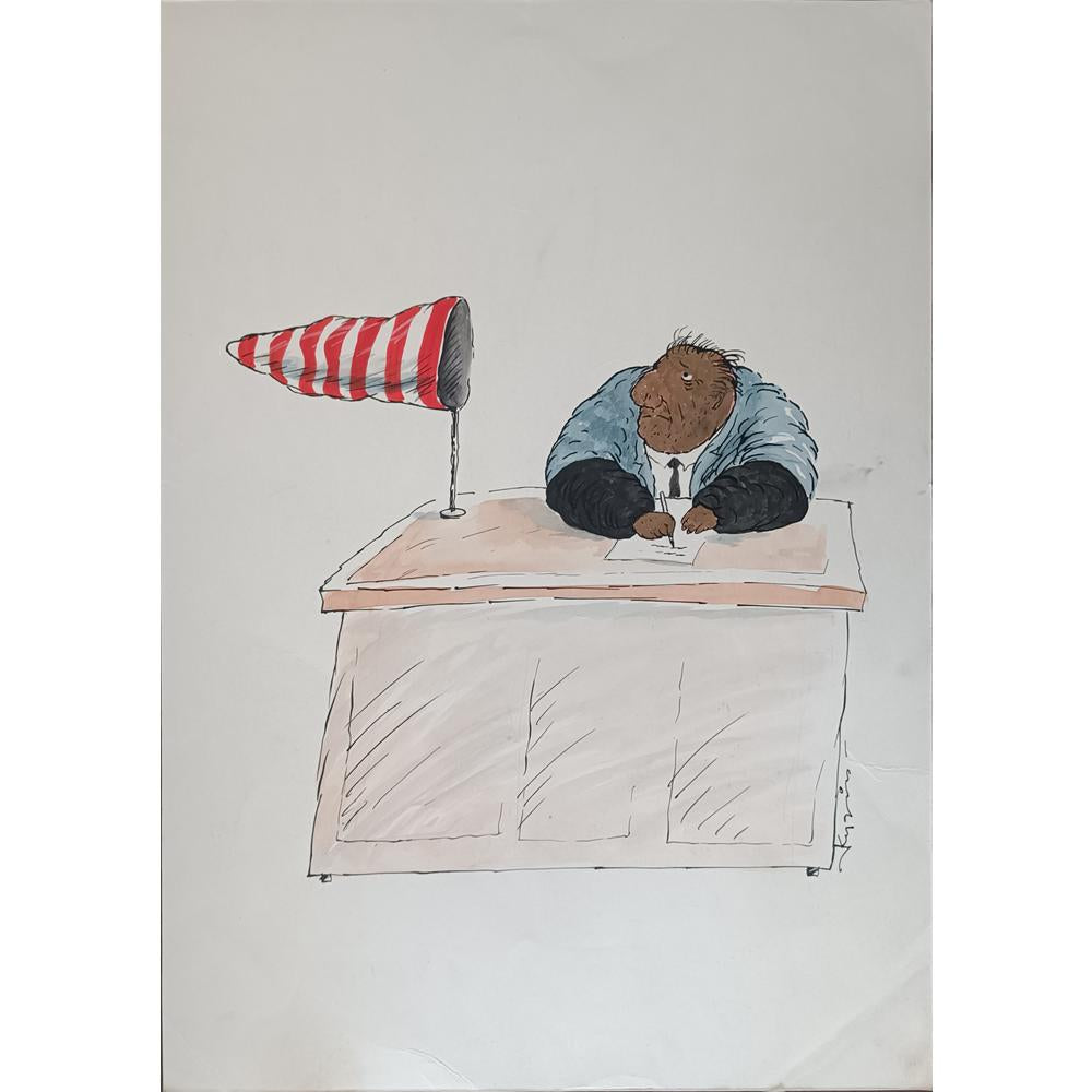 Kudin Victor 43x30cm Orijinal Karikatür BOD01962