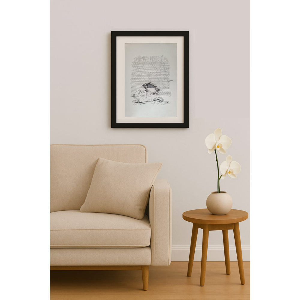 Daniela Zacharova 43x30cm Orijinal Karikatür BOD01964