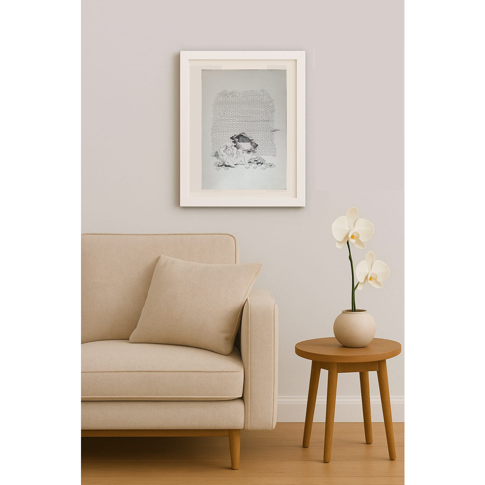 Daniela Zacharova 43x30cm Orijinal Karikatür BOD01964