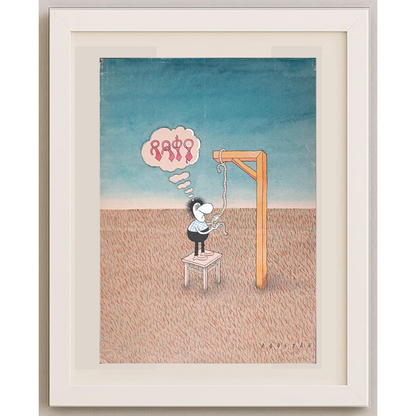 Rooshan Gataullin 43x30cm Orijinal Karikatür BOD01965