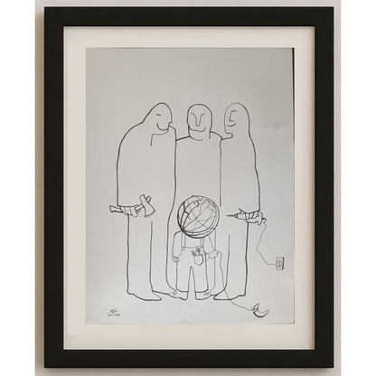 Soudabeh Memarzadeh 43x30cm Orijinal Karikatür BOD01971