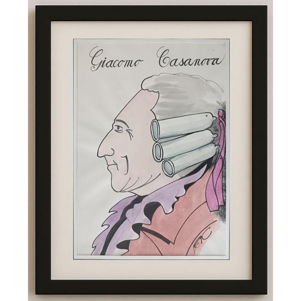 Frantisek Kratochvil 29x21cm Orijinal Karikatür BOD01973