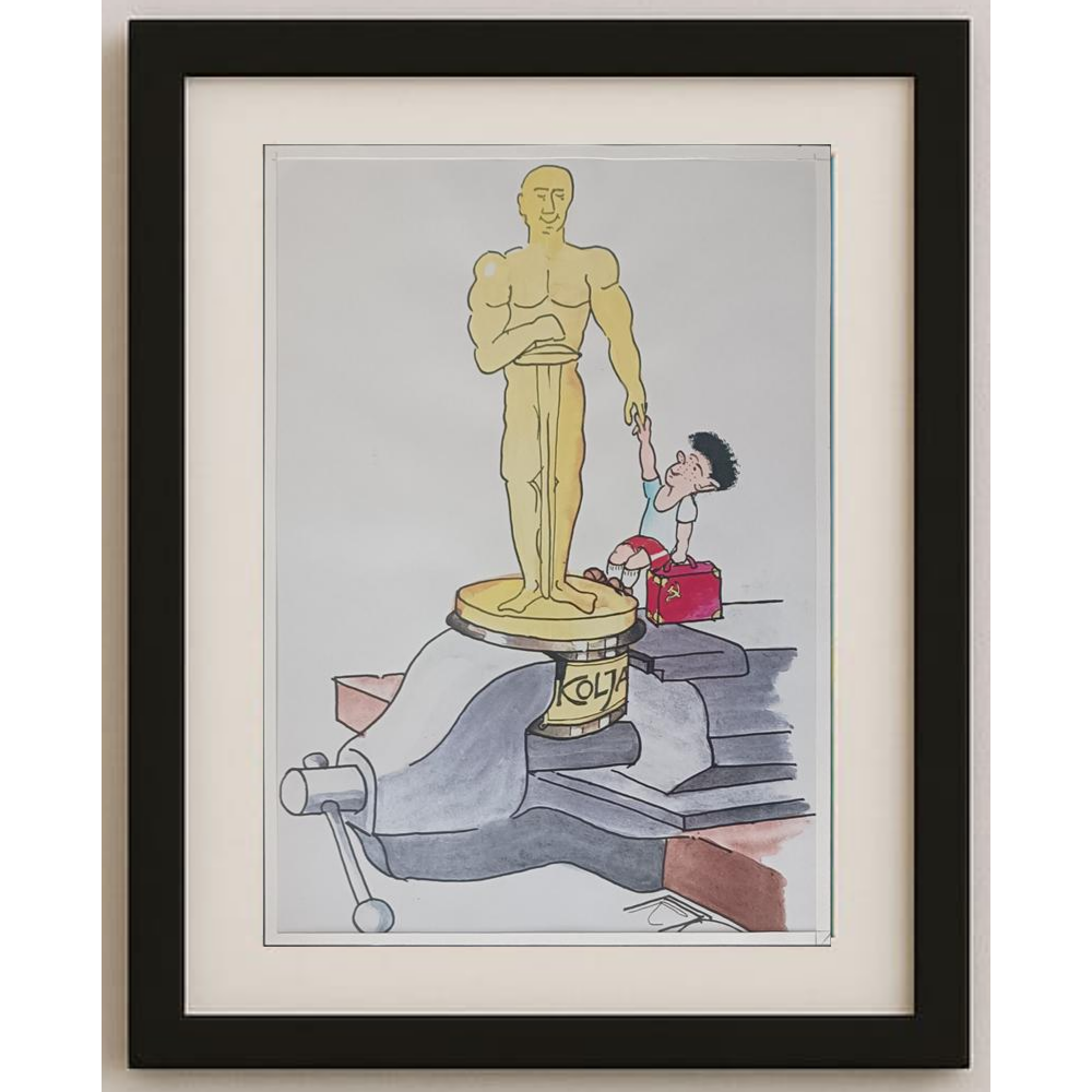 Frantisek Kratochvil 29x21cm Orijinal Karikatür BOD01974