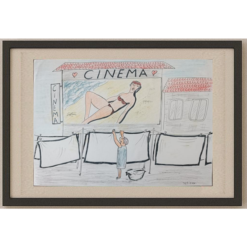 Michael Tetievski 29x21cm Orijinal Karikatür BOD01981
