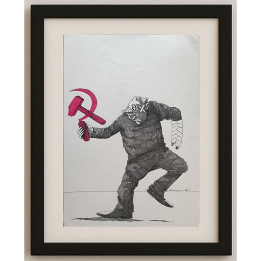 Zdzislaw Romanovski 29x21cm Orijinal Karikatür BOD01984
