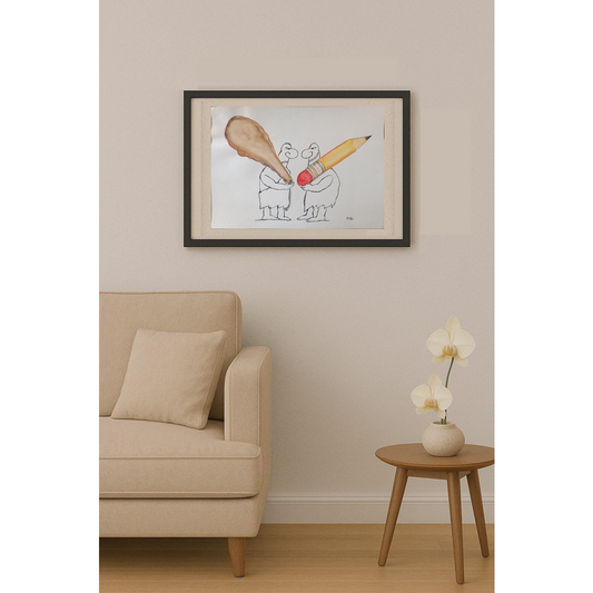 Yayo Diego Herrera 43x30cm Orijinal Karikatür BOD01985