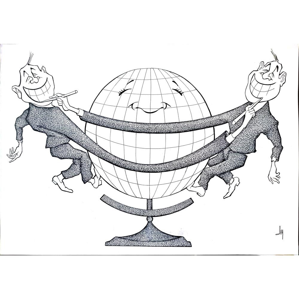 Oscar Manuel Rodriguez Ochoa 43x30cm Orijinal Karikatür BOD01987