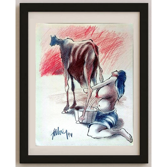 Alper Susuzlu 26x21cm Orijinal Karikatür BOD01988