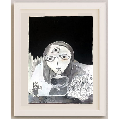 Soudabeh Memarzadeh 43x30cm Orijinal Karikatür BOD01995