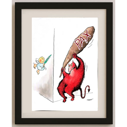 Ivan Haramija 43x30cm Orijinal Karikatür BOD02002