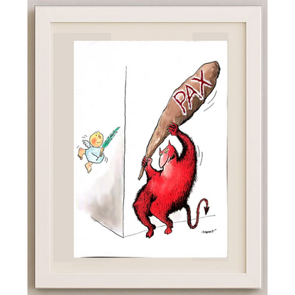 Ivan Haramija 43x30cm Orijinal Karikatür BOD02002